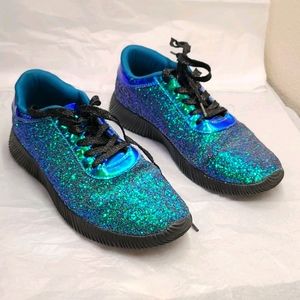 Glitter duochrome chameleon sneakers
